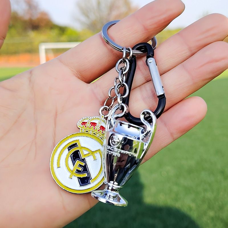 Champions League Đội Bóng Đá Câu Lạc Bộ Logo Móc Khóa Cúp Móc Khóa Liverpool Arsena Manchester United Mặt Dây Chuyền Cho Người Phụ Nữ Người Đàn Ông Bóng Đá Túi