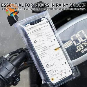 CANAMEK Túi đựng điện thoại chống nước 7 Inch đa năng Màn hình cảm ứng trong suốt để chèo thuyền kayak Lặn biển cắm trại CSF