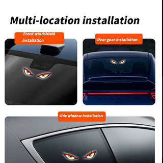 MG Trang trí ô tô Cool Đèn LED mắt quỷ  /trang trí xe ô tô Đèn LED năng lượng trời ô tô Đèn cảnh báo/ Áp dụng cho MG Marvel R Electric MG4 EV