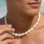 Unisex Đi Biển Kỳ Nghỉ Choker - Sao Biển Vỏ Dừa Đính Hạt - Trắng K Acrylic - 41-50cm Có Thể Điều Chỉnh - Phong Cách Duyên Hải Mùa Hè