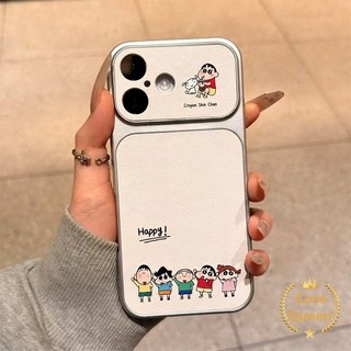Ốp Lưng Cho IPhone 11 16 17 15 13 12 14 Pro Max 17 Air 14 Plus Hoạt Hình Dễ Thương Crayon Shin-chan Gia Đình Miếng Dán Tức Thì