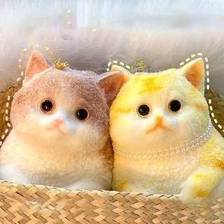 Nuanyangone.vn Taba Mèo Mập Dễ Thương Cam Mèo Sang Trọng Mềm Mại Stiy Girl Trẻ Em Quà Tặng Sinh Nhật Fidget Squishy Đồ Chơi Đồ Trang Trí Thú Cưng Quà Tặng Mới