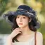 Mũ chống nắng nữ mùa hè thanh lịch Chất liệu sắp xếp thoáng khí Thiết kế có thể gập lại Mũ trang trí hoa hàng đầu