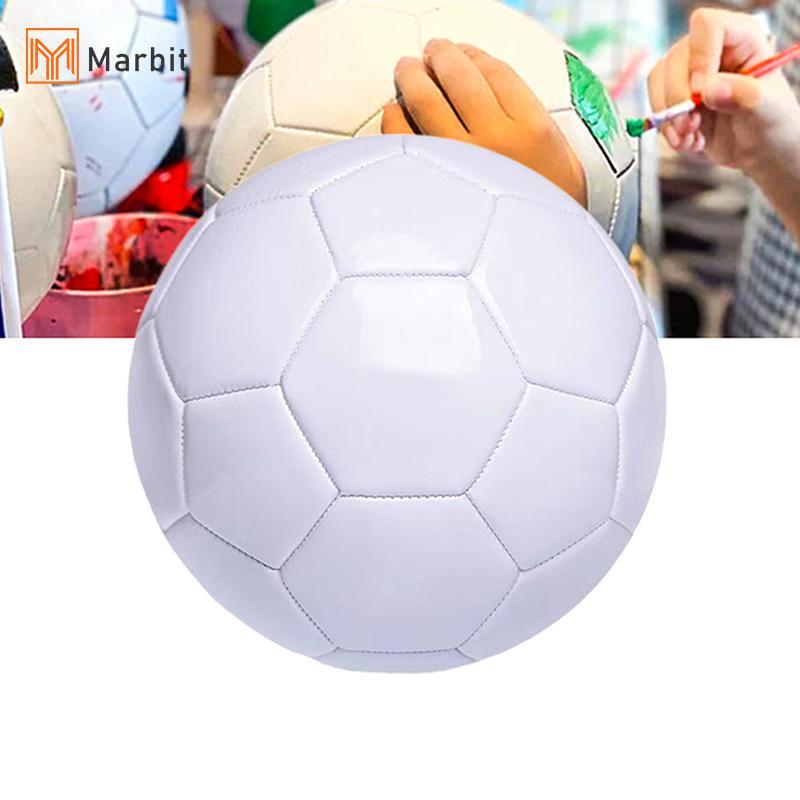 [Mar-T] Bóng Đá Trắng Kích Thước 5 Kích Thước Chính Thức Nhẹ Cho Trẻ Em Người Lớn Đồ Chơi Bóng Đá Giáo Dục Đồ Chơi Thể Thao PVC DIY Quà Tặng