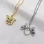 I Love You Heart Luly Butterfly Xương đòn / Mặt dây chuyền bằng thép không gỉ cho bé gái / Trang sức Nelace trái tim cao cấp mới