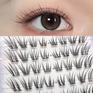 Không Keo Lông Mi Giả Lông Tơ Wispy Phong Cách Uốn Dày Tự Nhiên Thích Hợp Cho Nhiều Nhu Cầu Trang Điểm