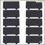 Chờ 10 Chiếc Rocker Switch Panel Cover Tấm Sau Trống Cho Thuyền Ô Tô Công Tắc Dự Phòng Bảng Điều Khiển DIY Phần
