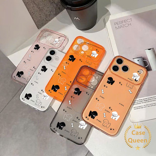 Tương thích cho iPhone 14 15 16 17 13 11 12 Pro Max 14 Plus Vỏ Corning hình chú chó dễ thương hoạt hình