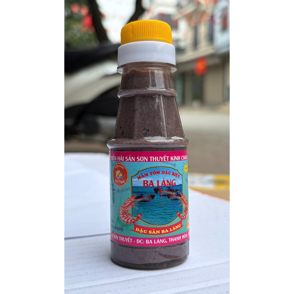 Combo Mắm tôm đặc biệt Sơn Thuyết - Ba Làng chai 500g - 100g - Đặc sản Ba Làng