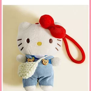 Mặt dây chuyền sang trọng Hello Kitty dễ thương có ba lô và khóa trái tim