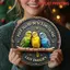 HELLOYOUNG Vintage Canary Bird Kim Loại Trang Trí Tường Cho Phòng Khách Nghệ Thuật Gia Đình