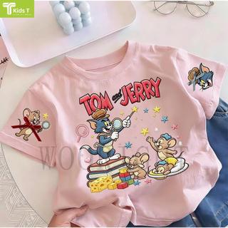 COD✅ (Hồ Chí Minh)Kids T Mall Áo phông tay ngắn In hình hoạt hình Áo Kiểu rộng và ấn tượng Trẻ em thời trang #VN478