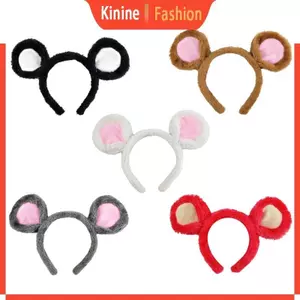 KIN Hoạt Hình Động Vật Băng Đô Tai Tóc Vòng Sang Trọng Chuột Tai Trang Điểm Băng Đô Quấn Tóc