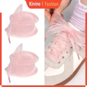 KIN Romantics Dây giày ruy băng rộng Phụ kiện tóc thời trang Sử dụng đa năng