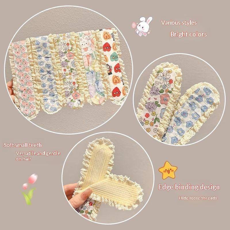 HFSHY Tóc Viền Stier Dành Cho Nữ Bộ 5 Chiếc Băng Đô Quấn Tóc Hoa Dễ Thương Có Thể Tái Sử Dụng Miếng Dán Đầu Trước Để Sử Dụng Hàng Ngày VN
