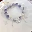 PNPIA- Nữ Thời Trang Bé Gái Vòng Tay Tím Hàn Quốc Lông Bướm Handmade sel Trang Sức Cho Bạn Bè Tập Hợp Hiện Tại