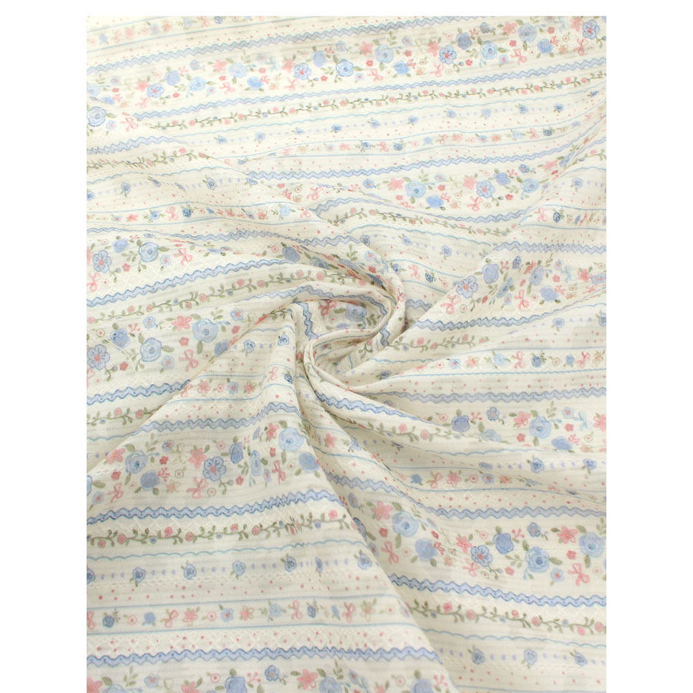 Thoáng Khí Mỏng Đốt Cháy Hoa Vải Jacquard Màu Xanh Nhạt Hình Thoi Nổi Đường Ẩn Dệt May Cho Sườn Xám Làm TJ2750