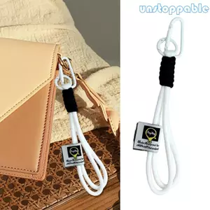 Unstop * Móc khóa bện Nylon với kẹp Carabiner Dây dệt Móc chìa khóa Túi trang trí