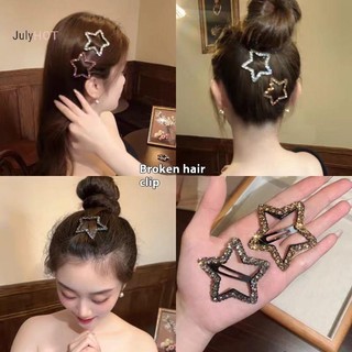 Kẹp Tóc Kim Cương Giả Hình Ngôi Sao - Bộ 5 Miếng Giữ Toàn Thân Và Thêm Phong Cách Cho Tóc