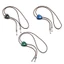 FF Dây da PU ngoài trời Bolo Tie Đóng cửa hợp kim Đá ngọc lam