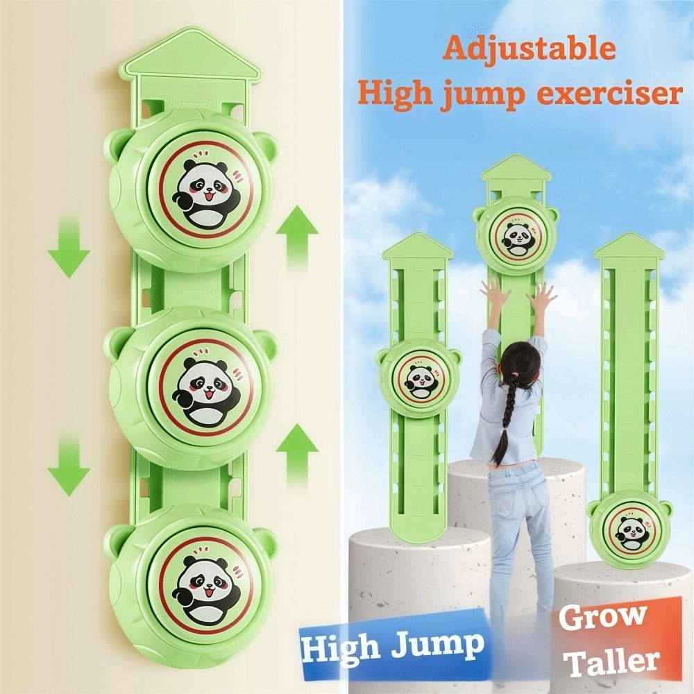 Bộ đếm nhảy cao HOBBYIN thiết kế hoạt hình Panda và Thỏ, phù hợp cho trẻ em huấn luyện nhảy dọc với khả năng điều chỉnh độ cao.