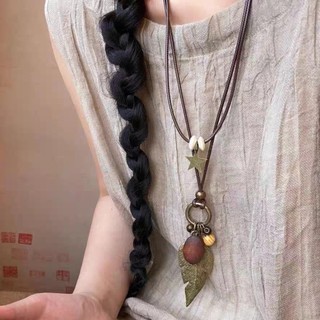 Vòng cổ bohemian retro hợp kim và lông vũ, dễ dàng phối đồ