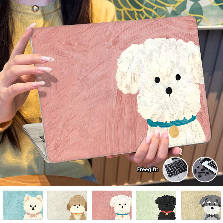 Ốp In Hình Kawaii Puppy Cho 2026 Macbook Neo A3404 Air13 '' M5 A3449 M4 A3240 M3 A3113 Pro M5 A3434 Pro13 M1 M2 A2338 Air13.3 M1 A2337 Retina Air A1932 A2179 A1466 Air15 '' 'M5 A34448