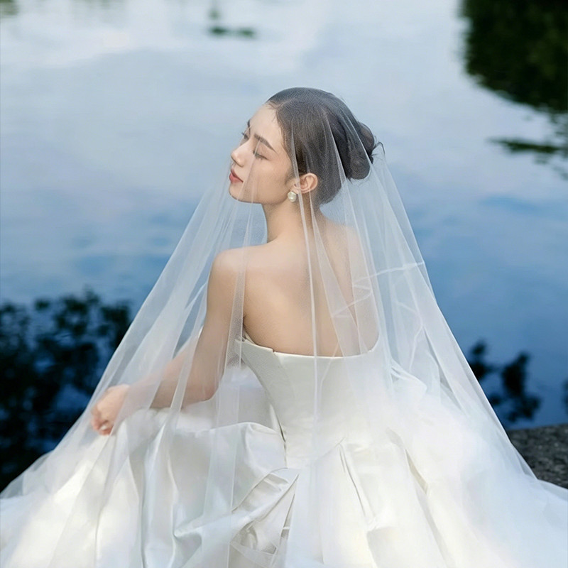 Lúp voan cô dâu, phụ kiện cưới, trùm đầu, chụp ảnh, studio, hóa trang Halloween costume, khăn trùm đầu.