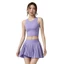 Áo Vest Màu Trơn Xếp Ly Váy Phù Hợp Với Tennis Cầu Lông Thể Thao Thể Dục Giải Trí Nhanh Khô Yoga Mặc Phù Hợp Với