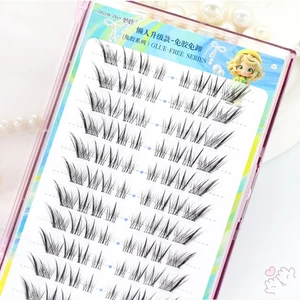 C Curl Không Keo Lông Mi Giả 8-13mm Chiều Dài Hỗn Hợp Lông Mi Đen Voluminous Tự Nhiên Để Mặc Hàng Ngày