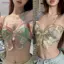 Woke Dây đeo có thể điều chỉnh Backless Camisole Bướm thêu áo ngực cho nữ
