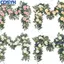 <cosyh>Artificial Wedding Vine Garland Roses Peony Leaves Pink Blue FOR CHAMPAGNE