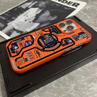 Ốp điện thoại mềm nửa gói thời trang sáng tạo Mecha cao cấp Thích hợp cho iPhone 17promax 11pro 12 14pro 15 16plus 17 13promax 14 Vỏ điện thoại chống sốc