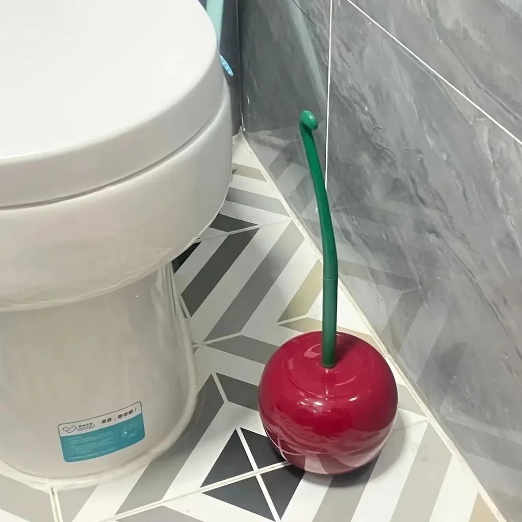 Mới Hình Anh Đào Bàn Chải Vệ Sinh Nhựa Tay Cầm Dài Bộ Bàn Chải Vệ Sinh Phòng Tắm Góc Chết Dụng Cụ Vệ Sinh