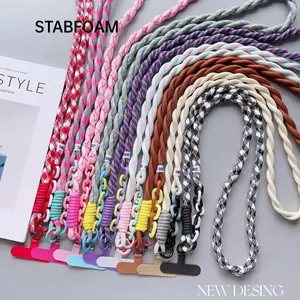 Dây đeo vai STABFOAM, Dây buộc điện thoại bện Nylon Dopamine, Dây đeo xoắn đa năng có thể tháo rời Dây treo cổ chống thất lạc Phụ kiện quyến rũ điện thoại