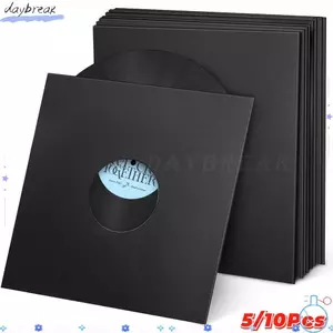 Áo khoác LP DAYBREAK Vinyl Record, Giấy Kraft đen bìa cứng Vinyl Record Covers, 7 / 10 / 12 Inch Records Tay áo bên trong & bên ngoài