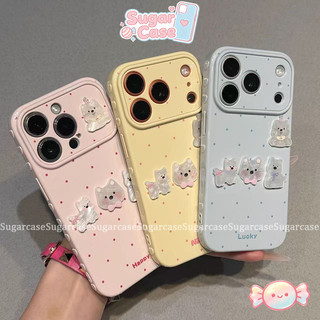 Ốp Lưng Cho IPhone 15 11 17 13 12 16 14 Pro Max AIR 16 7 8 15 14 Plus XR Bìa mềm búp bê Happy Puppy 3D