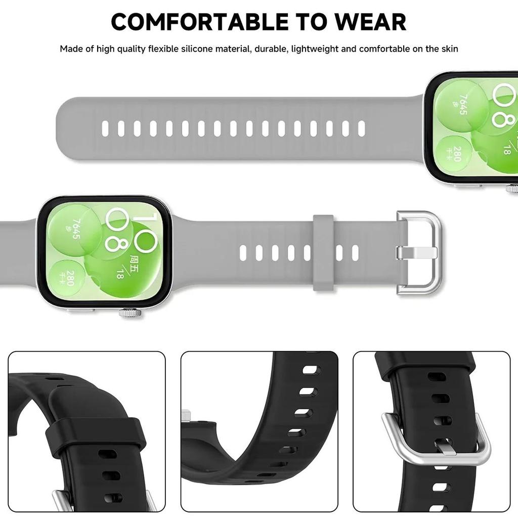 Dây đeo silicon thay thế cho Huawei Watch Fit 5 Pro/4 Pro/3/Fit 5/Fit 4