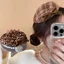Retro Da Báo Kẻ Sọc Nơ Mũ Nồi Tóc Cho Nữ Thiết Kế Bên Kẹp Họa Sĩ Mũ Tóc Phụ Kiện Tóc Mùa Đông