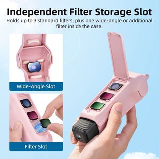 Nắp bảo vệ STABFOAM, Bảo vệ lật tháo nhanh chống rơi, chống trầy xước có bộ lọc Bảo quản nắp lật chống sốc cho DJI Osmo Pocket 4 3