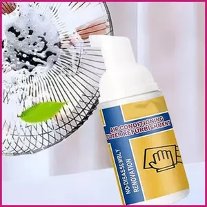 Máy Điều Hòa Không Khí 100ml Không Rửa Bọt Quạt Loại Bỏ Vết Bẩn Xịt AC Coil Cleaner Với Bọt Biển Cho Bụi Bẩn shopidaevn