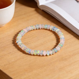 1 Vòng Tay Dây Đàn Hồi Cho Nữ Với Opal Vòng Trơn Garnet Mã Não Và Hạt Mắt Hổ