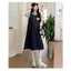 Trang phục bà bầu Mùa hè mặc ngoài giả hai mảnh Plus Size Váy giảm tuổi