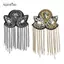 AqToCna Epaulette Trâm Cài Hạt Dài sel Dây Xích Mạ Điện Trang Trí DIY Nam Nữ Bling Epaulette Quần Áo Vai Trang Sức AqToCna