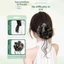 WEETW Phần mở rộng tóc lộn xộn dành cho nữ, Miếng tóc tổng hợp Lưới pha lê Sccrunchie Bun, Dây thun tự nhiên thân thiện với da cổ điển Hoa Bun Head Tóc giả thêm khối lượng tóc