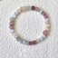 {Bướm Sương Tìm Hoa} Vòng Tay Đính Hạt Opal Chalcedony Trung Quốc Mới Tinh Tế Retro Trắng Dâu Pha Lê Vòng Tay Nữ