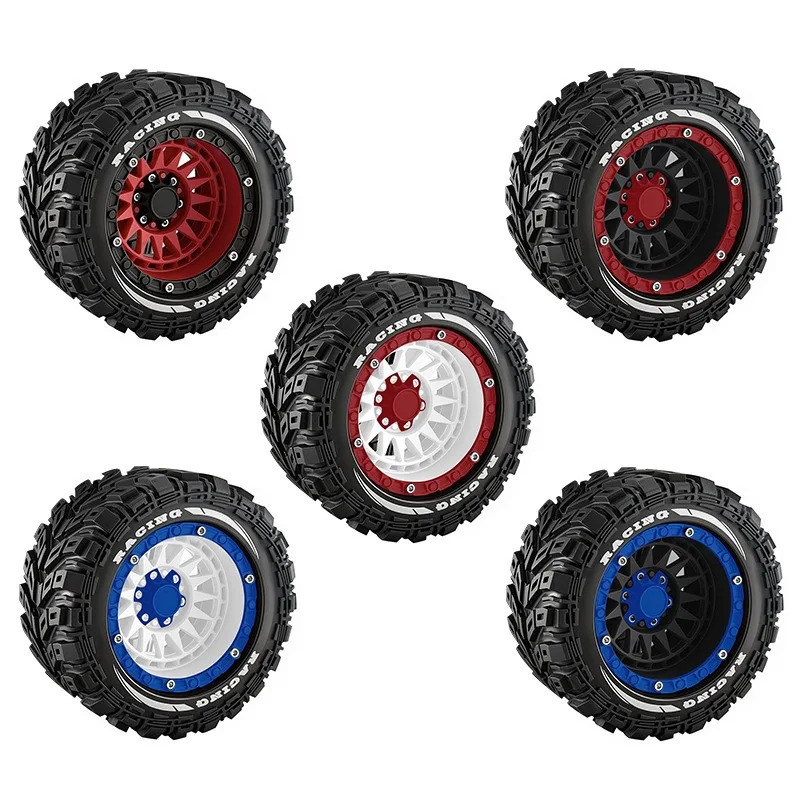 4 90mm 12mm Hex Lốp Cao Su Bánh Xe Cho MJX 16207 / 16208 HBX 16889 SCY 16101 / 16102 Traxxas 1 / 16 Summit E-Revo ARRMA Mini Kraton 1 / 14 1 / 16 Traxxas Summit E-Revo