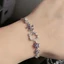 Dễ Thương HelloKitty Hello Kitty Zircon Vòng Tay Nữ Ánh Sáng Sang Trọng Niche Hoa Bốn Lá Giá Trị Cao Hoa Tay Trang Sức26052601