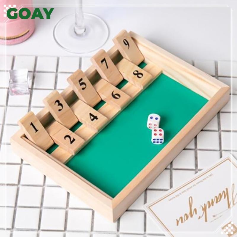 GOAY 1 Bộ Gỗ Vạt & Dices Trò Chơi Người Chơi Đơn Quán Rượu Thanh Đồ Dùng Dự Tiệc Đóng Hộp Chuột Board Game Dành Cho Trẻ Em Và Người Lớn VN