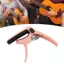 toyuvn HUIOP Metal Guitar Capo với Spring Pick Holder Đệm mềm cho đàn Ukulele Bass điện Acoustic Banjo Độ cứng cao Chống mài mòn (Nhiều màu)